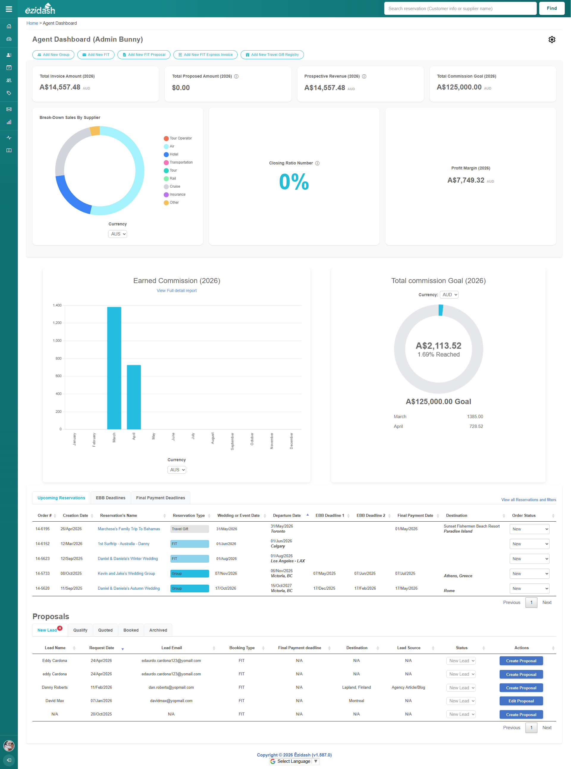 ĒziDash Agent Dashboard